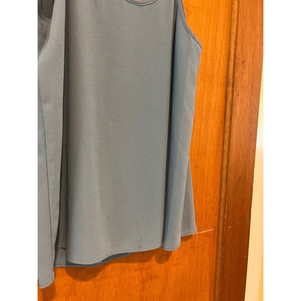 1. State camisole tank pintuck porcelain blue vneck small adjustable straps - Picture 8 of 9